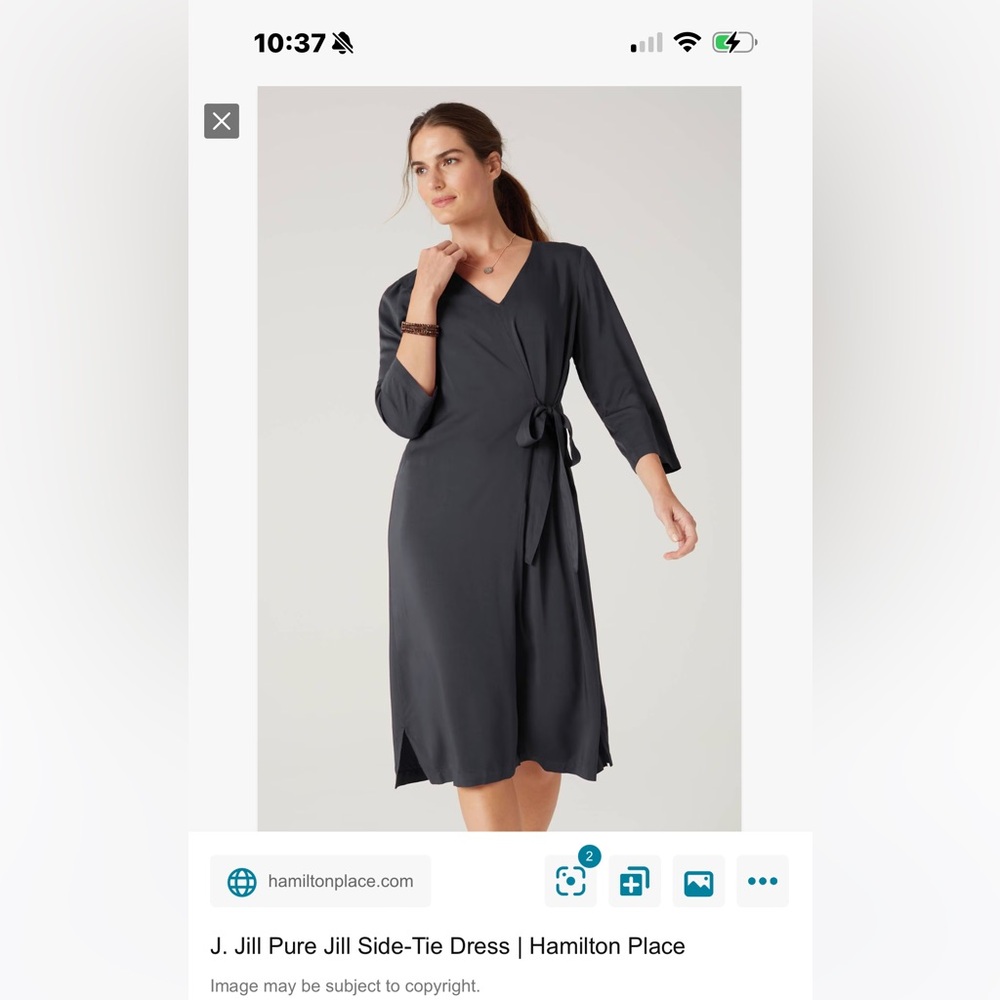 NWT JJill Pure Jill Side Tied Dress